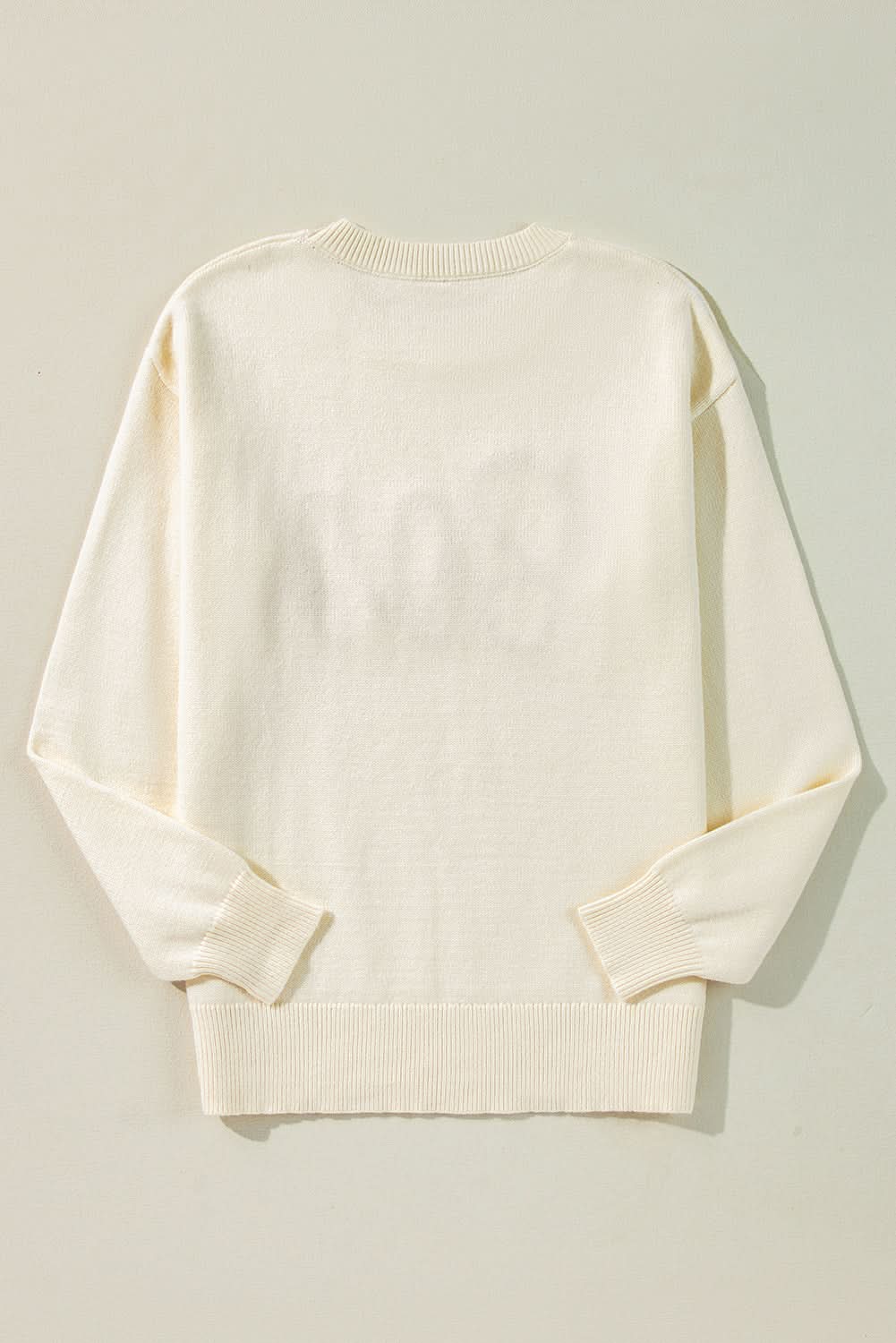 Cozy apricot "Boo" sweater - Love Salve